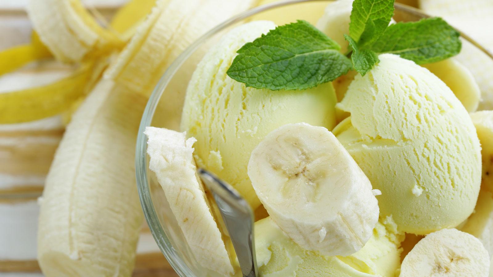 Bananeneis macht auch die Haut schöner